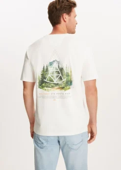 T-shirt met bos print