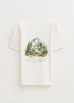 T-shirt met bos print