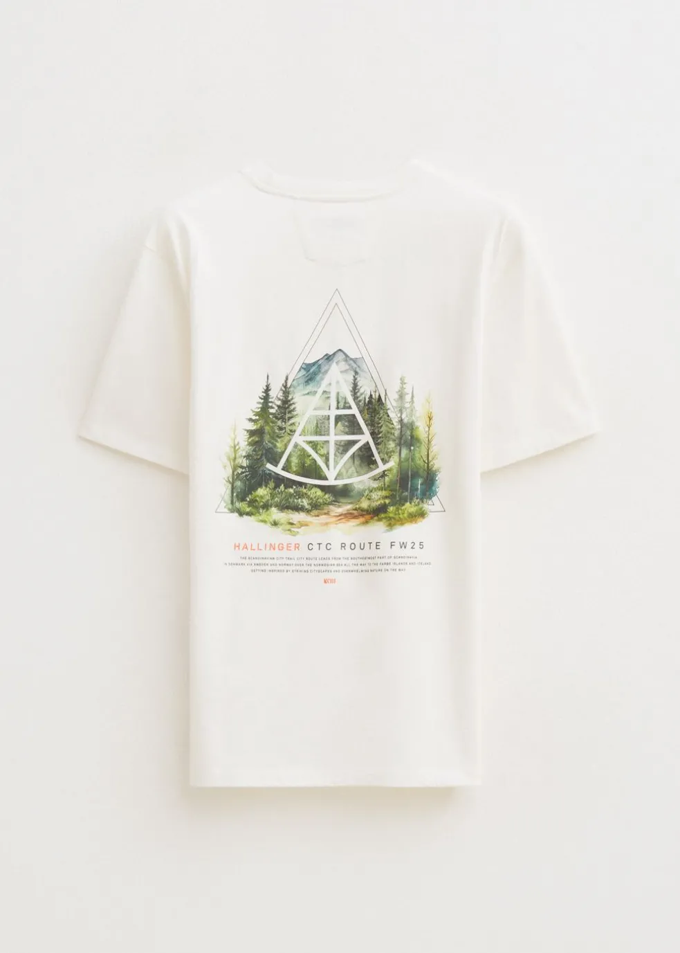 T-shirt met bos print
