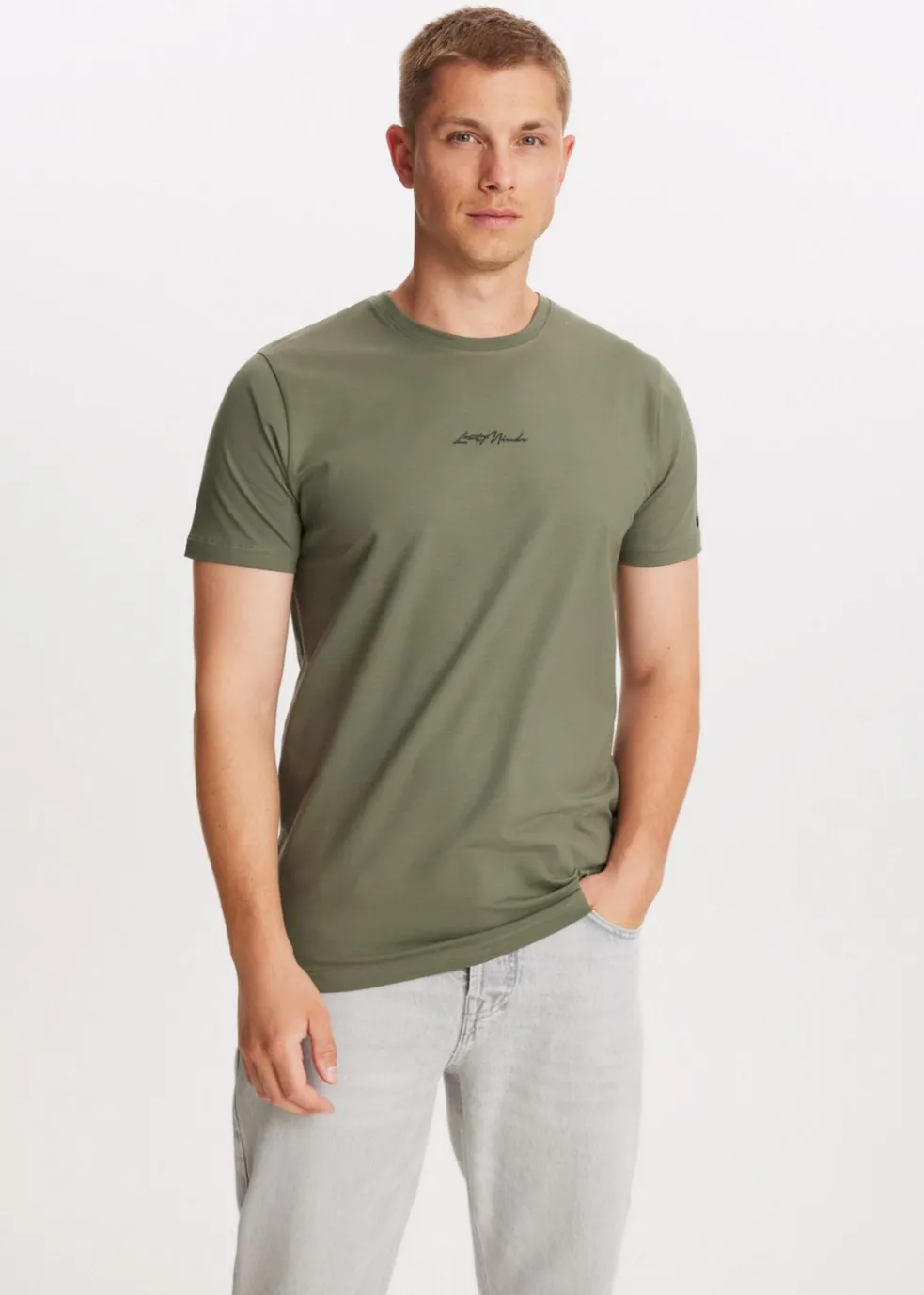 T-shirt met merk logo