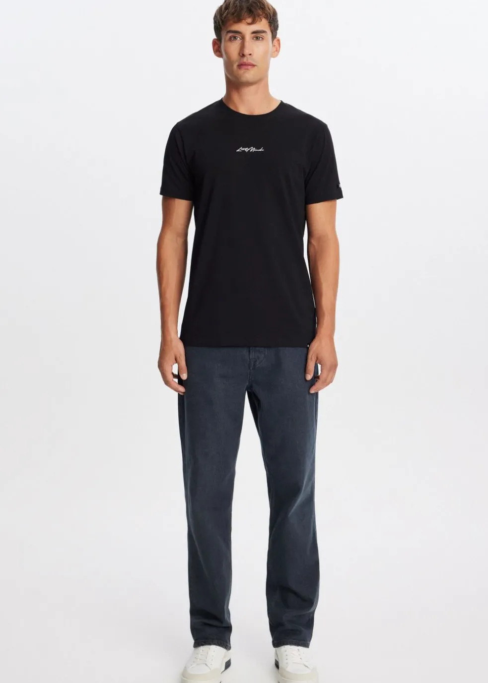 T-shirt met merk logo