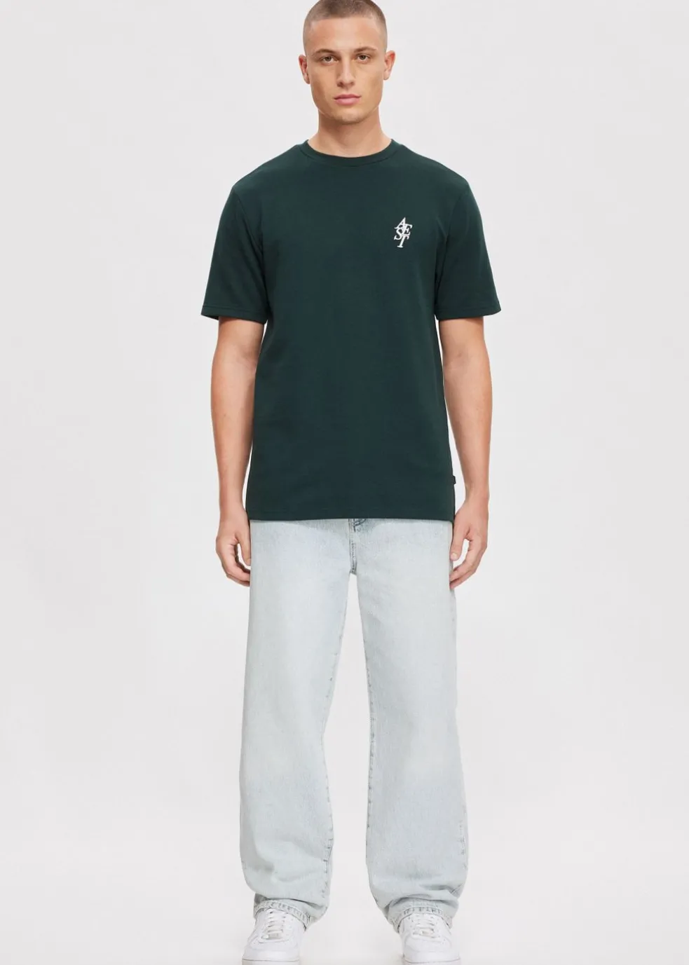 T-shirt met merk logo