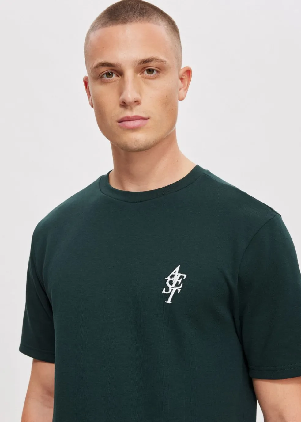 T-shirt met merk logo