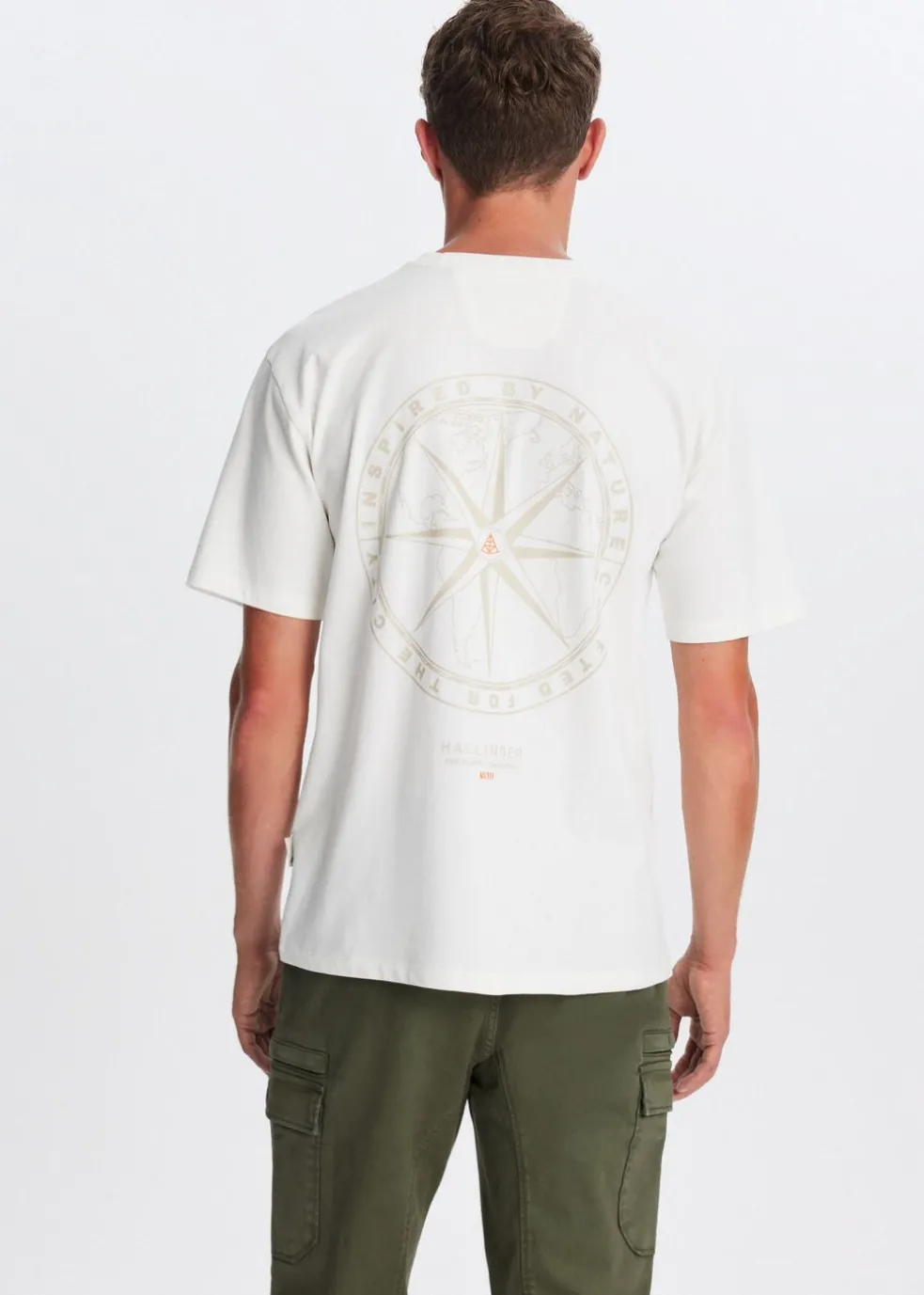 T-shirt met print kompas