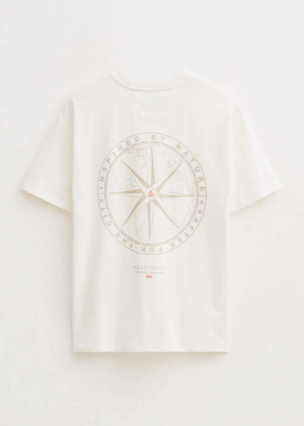 T-shirt met print kompas