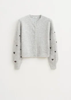Vest met hartjesmouwen