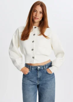 Vest met pofdetail