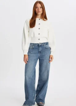 Vest met pofdetail