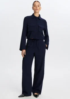 Wijde broek met cargozakken