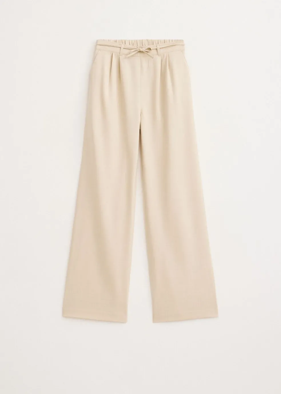 Wijde broek met plooien