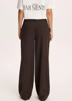 Wijde broek met strepen