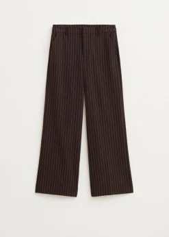 Wijde broek met strepen