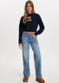 Zachte cropped trui